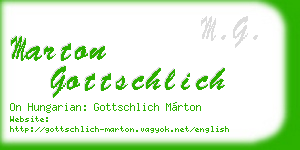 marton gottschlich business card